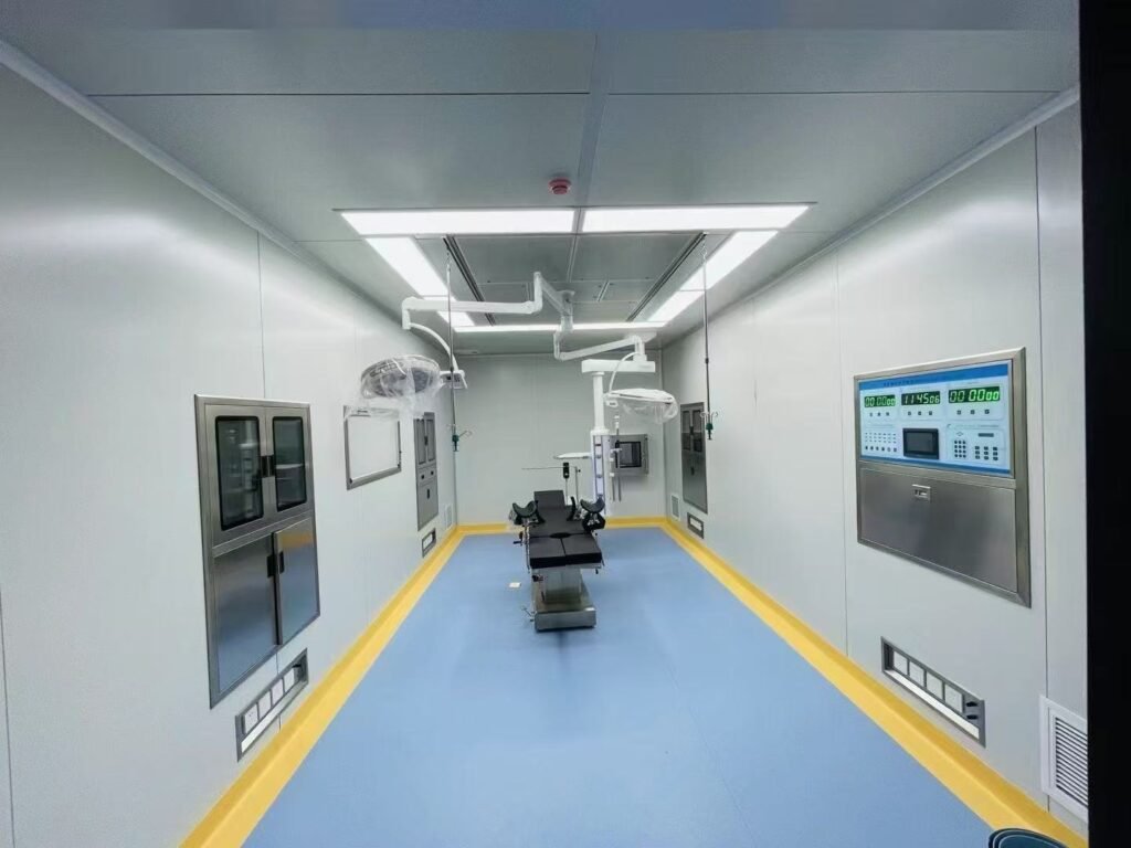 OSIDEK manual single-leaf RF shielding door featuring high-performance electromagnetic interference (EMI) protection for MRI and laboratory environments.