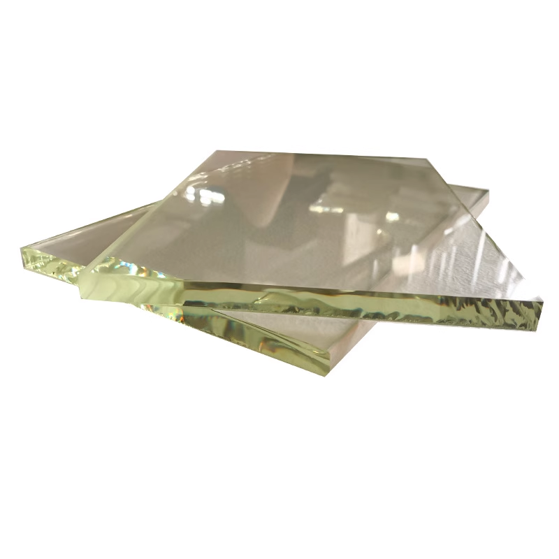 High-purity radiation shielding lead glass sheets by OSIDEK, providing certified X-ray protection and exceptional visual clarity for hospital observation windows.