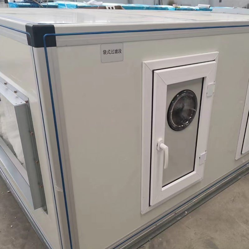 OSIDEK high-precision air handling unit (AHU) equipment custom-manufactured for a hospital operating theatre's Class 100 purification ventilation system.